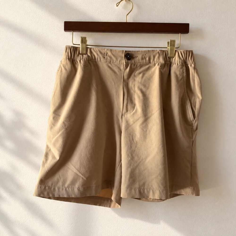 Chubbies Women's Tan Khaki 6" Inseam Stretch Casual Shorts Preppy Campus Medium